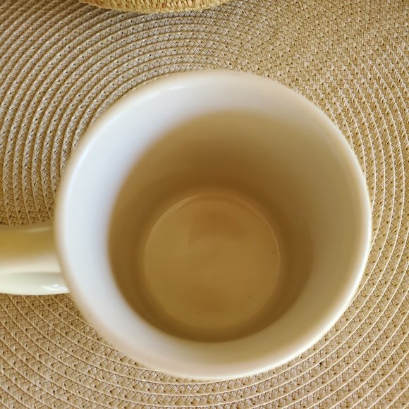 Vintage 1968 Morton Salt Coffee Mug Cup Blue Yellow “When It Rains It Pours!” - Picture 5 of 7